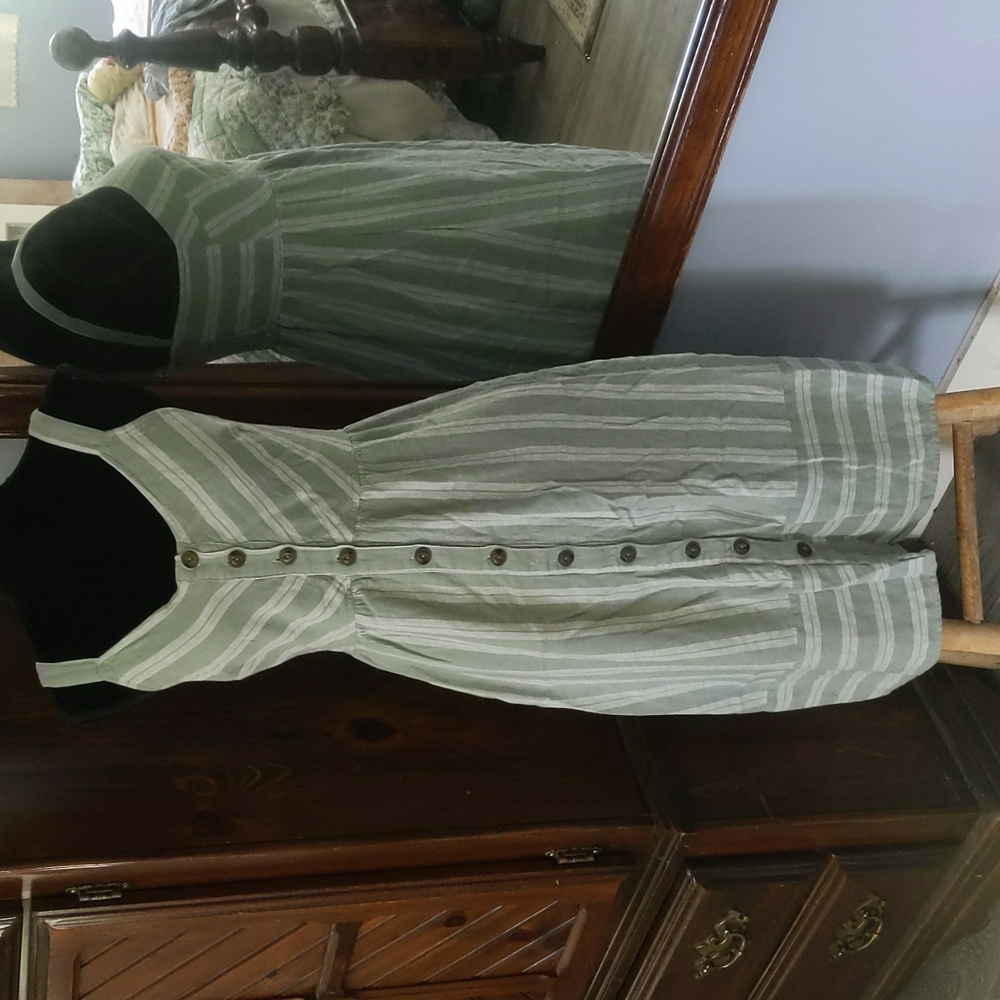 Universal Thread Sage Striped Midi Dress